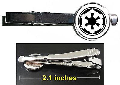 Star Wars Imperial Crest Tie Clip Clasp Bar Slide Silver Metal Shiny