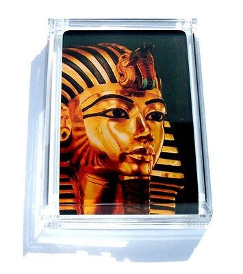 Acrylic Ancient Egypt King Tut Sarcophagus Executive Desk Top Paperweight
