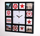 History of Texaco Gas Oil logo Clock with 12 pictures , Other - n/a, Final Score Products
