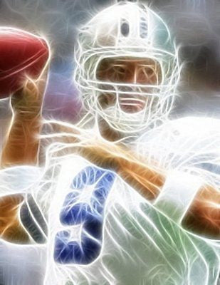 wisp Dallas Cowboys Tony Romo pop art #ed to 25 w/COA