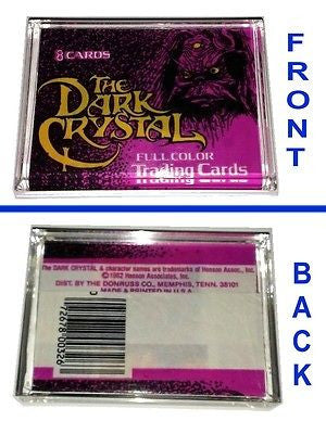 real 1982 The Dark Crystal Trading Cards Wrapper Acrylic Display Paperweight