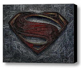 Word Mosaic INCREDIBLE Superman Man Of Steel Framed 9X11 inch Art w/COA , Chevrolet - n/a, Final Score Products
