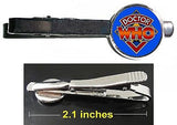 Dr. Who Tie Clip Clasp Bar Slide Silver Metal Shiny , Dr. Who - n/a, Final Score Products
