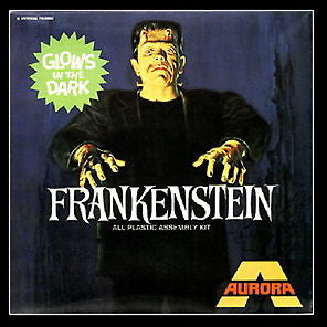 aurora plastic monsters Glow in the Dark Aurora Frankenstein Model Kit 2.5 inch fridge magnet – Final Score Products