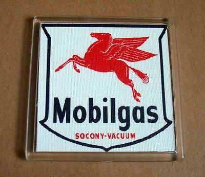 Mobil Oil Mobilgas Coaster 4 X 4 inches , Mobil - Mobil, Final Score Products
