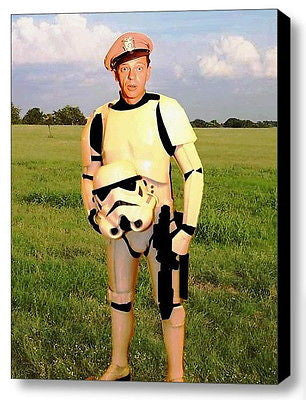 Framed Barney Fife as Star Wars Stormtrooper 9X11 inch Limited Edition Art Print