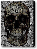 Goth Skull Odd Word Mosaic INCREDIBLE Framed 9X11 inch Limited Edition Art w/COA , Skulls - n/a, Final Score Products
