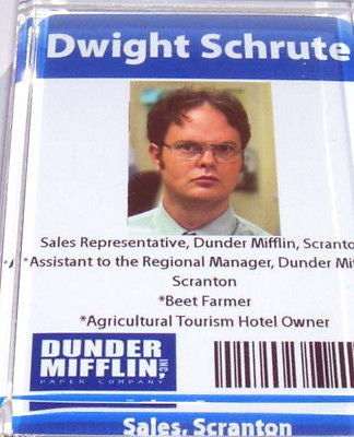 Dwight Schrute Name Tag