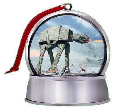 NEW Star Wars Battle Of Hoth At-At SnowGlobe Magnet Holiday Tree Ornament