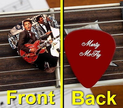 Back To The Future Marty McFly Set of 3 premium Promo Guitar Pick Pic