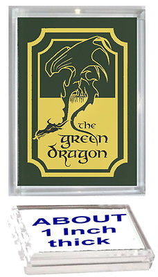 Lord Of The Rings Green Dragon Acrylic Executive Display Piece Paperweight