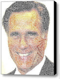 Mitt Romney Word Mosaic INCREDIBLE Framed 9X11 inch Limited Edition Art w/COA , Presidential Candidates - n/a, Final Score Products
