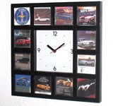 History of classic Ford Mustang Ads Garage Man Cave Clock with 12 pictures , Ford - n/a, Final Score Products
