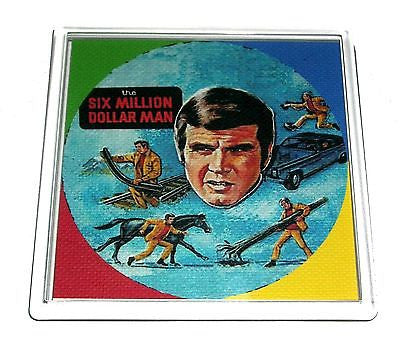 6 Six Million Dollar Man Lunchbox Coaster