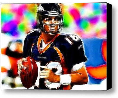 Denver Broncos Peyton Manning Framed 9X11 inch Limited Edition Art Print w/COA