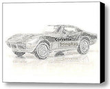 Classic Corvette Word Mosaic INCREDIBLE Framed 9X11 Limited Edition Art w/COA , Chevrolet - n/a, Final Score Products
