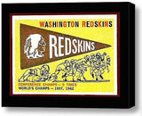 Framed Washington Redskins 1959 Pennant 9X11 Limited Edition Art Print w/COA , Football-NFL - n/a, Final Score Products
