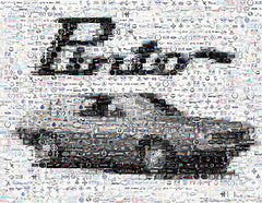 Amazing classic FORD Pinto montage signed and numbered , Ford - Ford, Final Score Products
