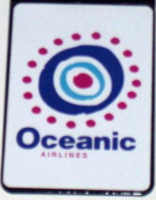 Official ABC LOST TV show Oceanic Airlines Fridge Magnet big 2.5 X 3.5 inches