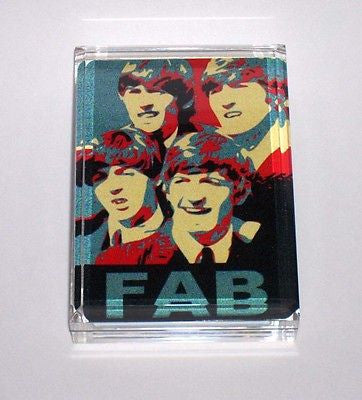 The Beatles Fab Four Acrylic Executive Desk Paperweight