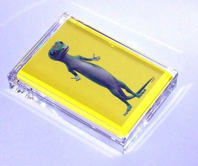 Geico Gecko lizard Acrylic Executive Desk Paperweight , Other - n/a, Final Score Products
