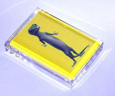 Geico Gecko lizard Acrylic Executive Desk Paperweight