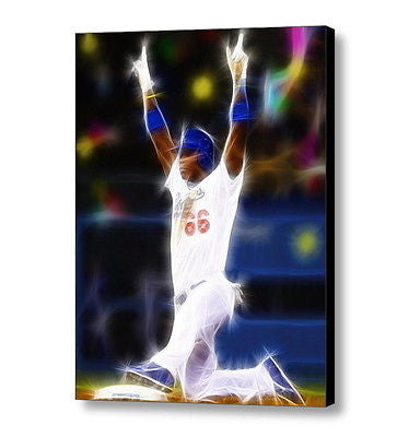 Framed LA Dodgers Yasiel Puig Magical Art Print Limited Edition w/signed COA , Prints - n/a, Final Score Products

