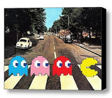 Framed The Beatles Abbey Road Pac-Man 9X11 inch Limited Edition Art Print w/COA , Video Game Memorabilia - n/a, Final Score Products
