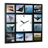 Air Force Stealth Bomber Fighter Plane Jet War Clock 12 pictures , Photographs - n/a, Final Score Products
