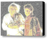 Doc Marty Back To The Future Word Mosaic Framed 9X11 inch Limited Edition Art , Other - n/a, Final Score Products
