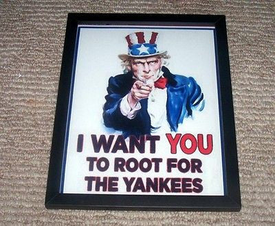 NEW framed NY Yankees Uncle Sam WPA poster