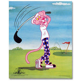 Limited Edition PINK PANTHER Golf Sericel 13X16 COA! , Pink Panther - n/a, Final Score Products
 - 2