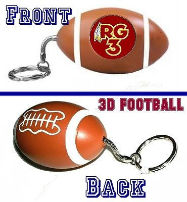 Washington Redskins RG3 mini Football Key Chain NEW Keychain Key Ring
