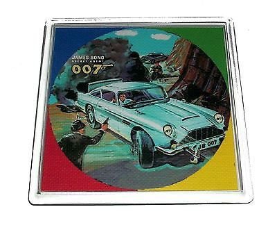 James Bond 007 Lunchbox retro Coaster or Change Tray