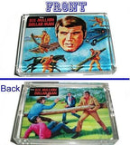 Six Million Dollar Man retro lunchbox front and back art Paperweight , Other - n/a, Final Score Products

