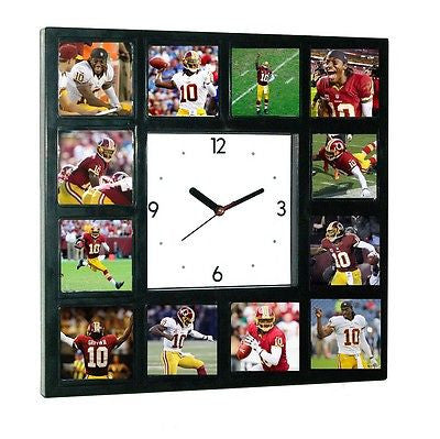 Washington Redskins Robert Griffin III RG3 Clock with 12 pictures