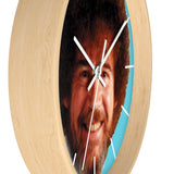 Bob Ross Happy Little Wall clock