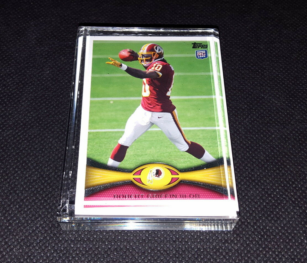 Washington Redskins Robert Griffin RG3 Acrylic Rookie Card Display Paperweight