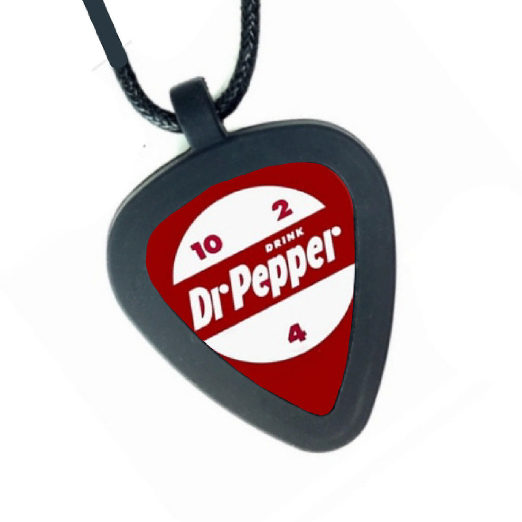 Doctor Dr. Pepper Soda Drink 10 4 2 Pickbandz Real Guitar Pick Necklace