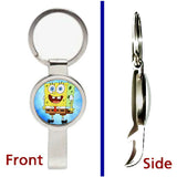 SpongeBob SquarePants Pendant or Keychain silver tone secret bottle opener