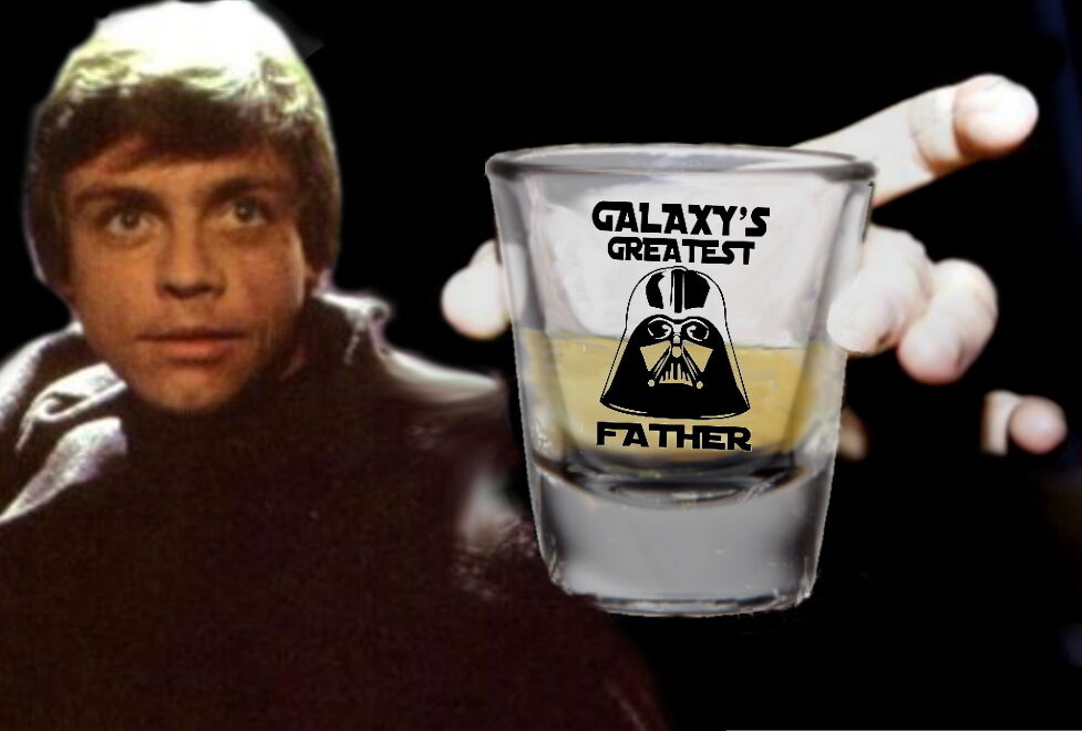 Star Wars Darth Vader Galaxy's Greatest Father Best Dad Shot Glass LIMITED ED.