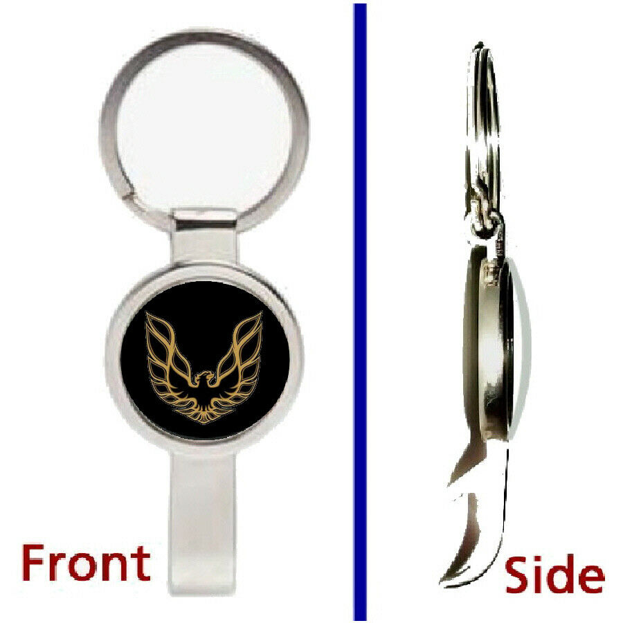 Pontiac Trans Am Pendant or Keychain silver tone secret bottle opener