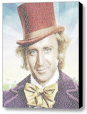 Amazing Willy Wonka Pure Imagination song Lyrics Mosaic 9X11 inch Framed Display