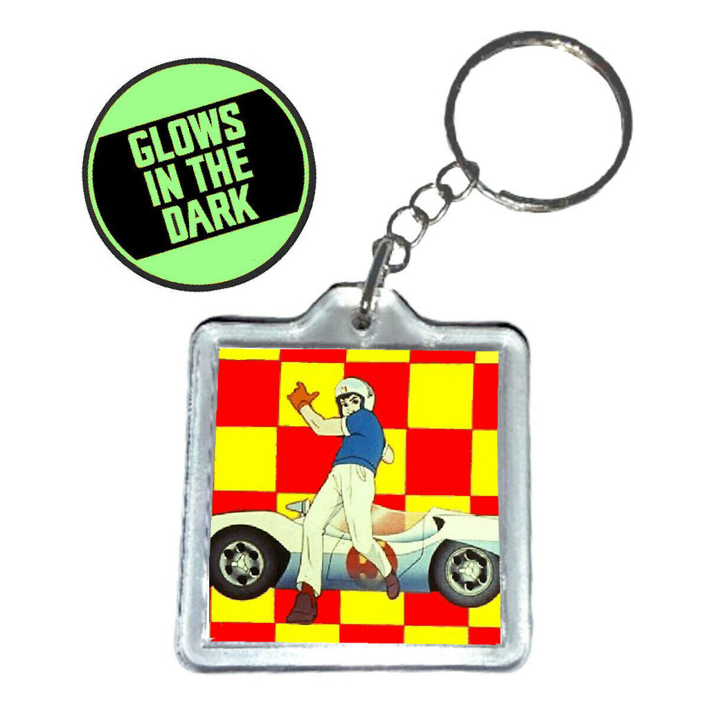 Speed Racer Retro Glow in the dark Key chain keyring