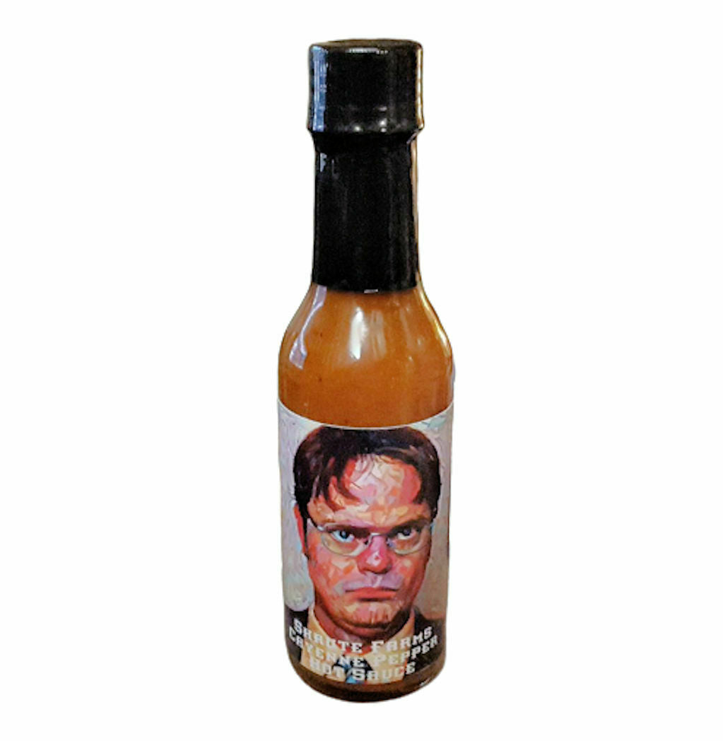 The Office TV Show Dwight Schrute Beet Farms Hot Sauce Limited Edition Gold Seal