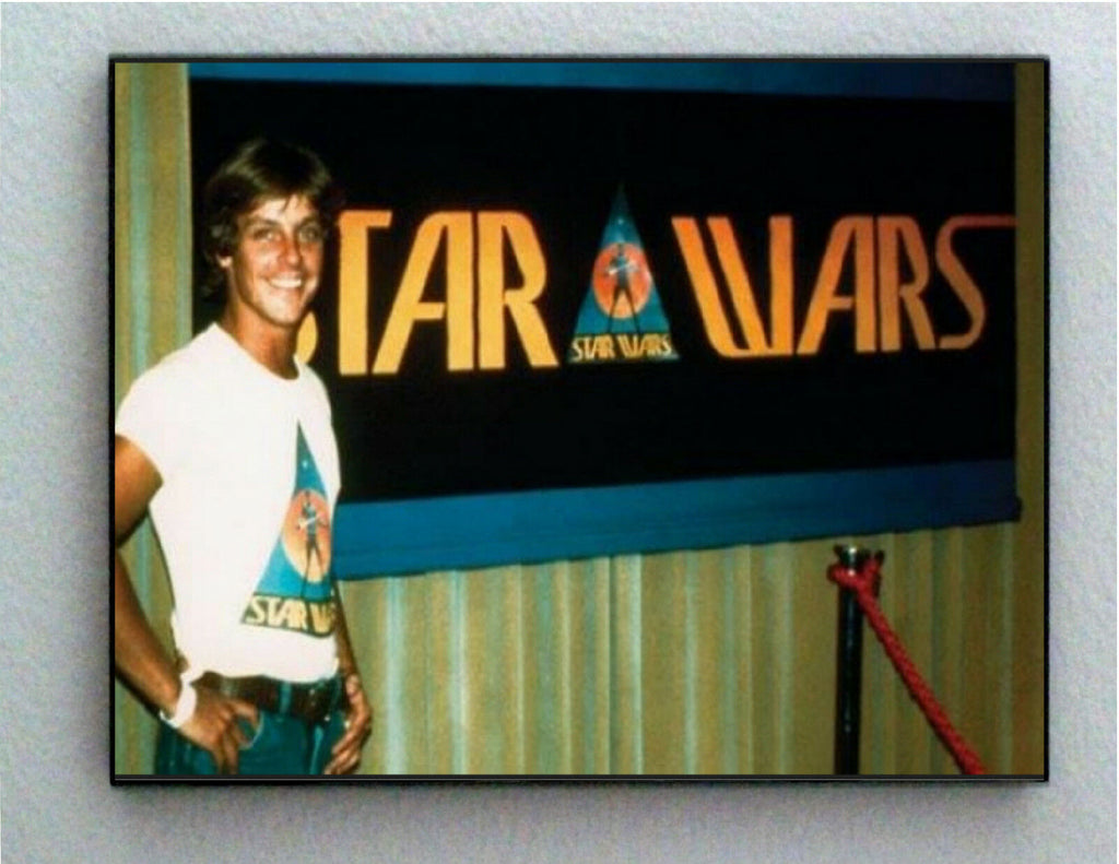 Rare Framed Very Early Luke Skywaler Old Star Wars logo Photo. Giclée Print