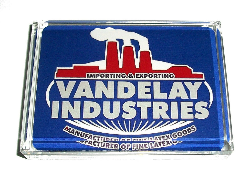 Seinfeld Vandelay Industries Acrylic Executive Display Piece Desk Paperweight
