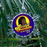 Coming To America Sexual Chocolate Snowflake lit Holiday Christmas Tree Ornament