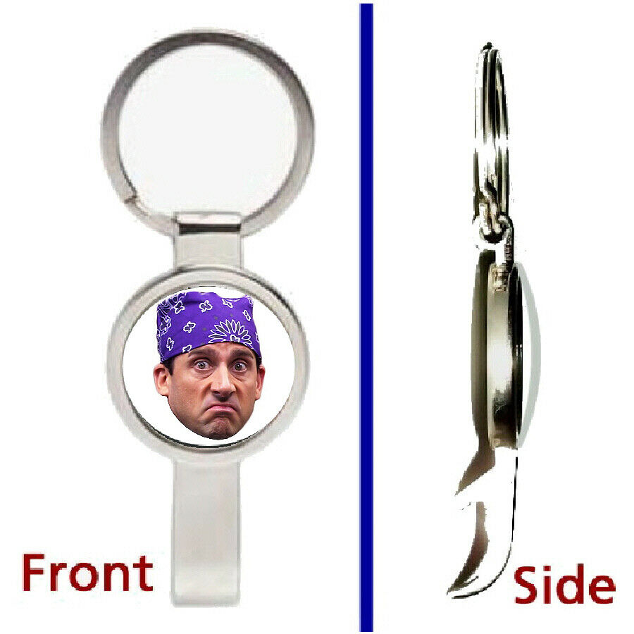 Prison Mike The Office Michael Scott Pendant Keychain metal secret bottle opener