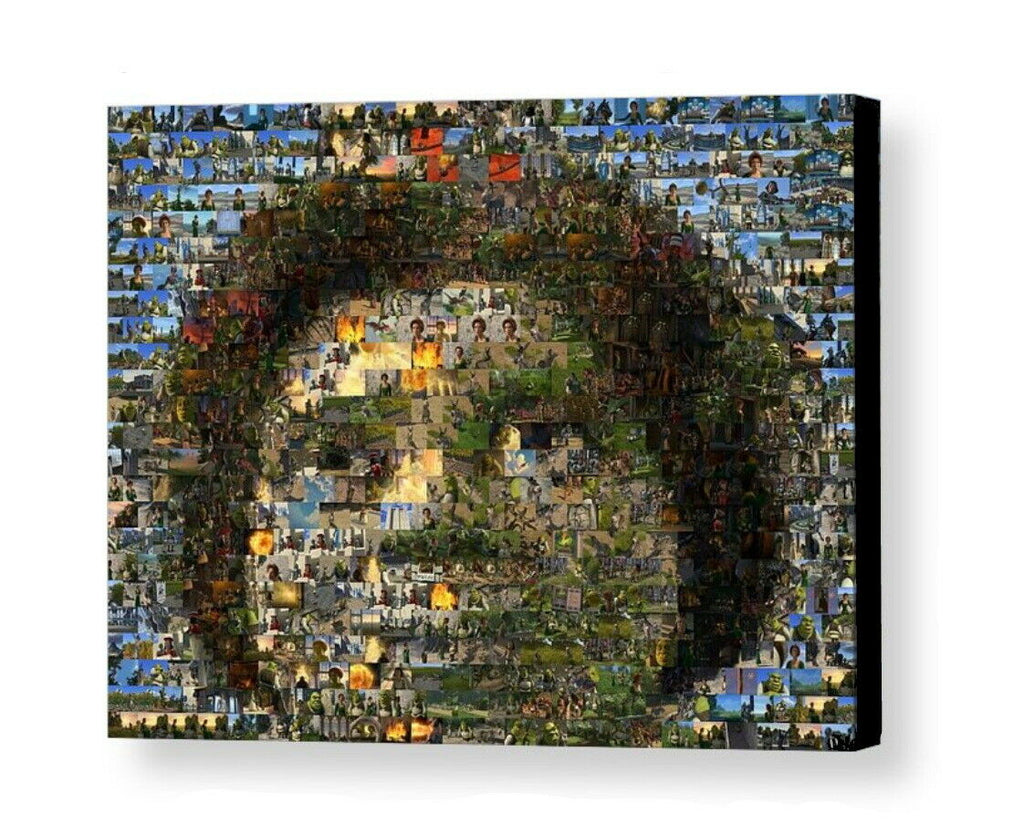 Amazing Framed Fiona scene mosaic Original Shrek Limited Edition Giclée 8.5X11